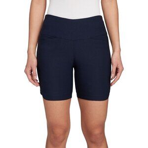 Walter Lady Hagen Womens Sculpt 7" Navy Golf Shorts Stretch Waist NEW Small
